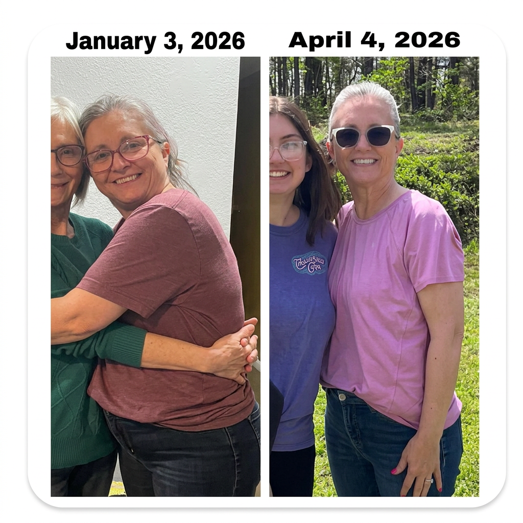 Melissa L. before and after transformation