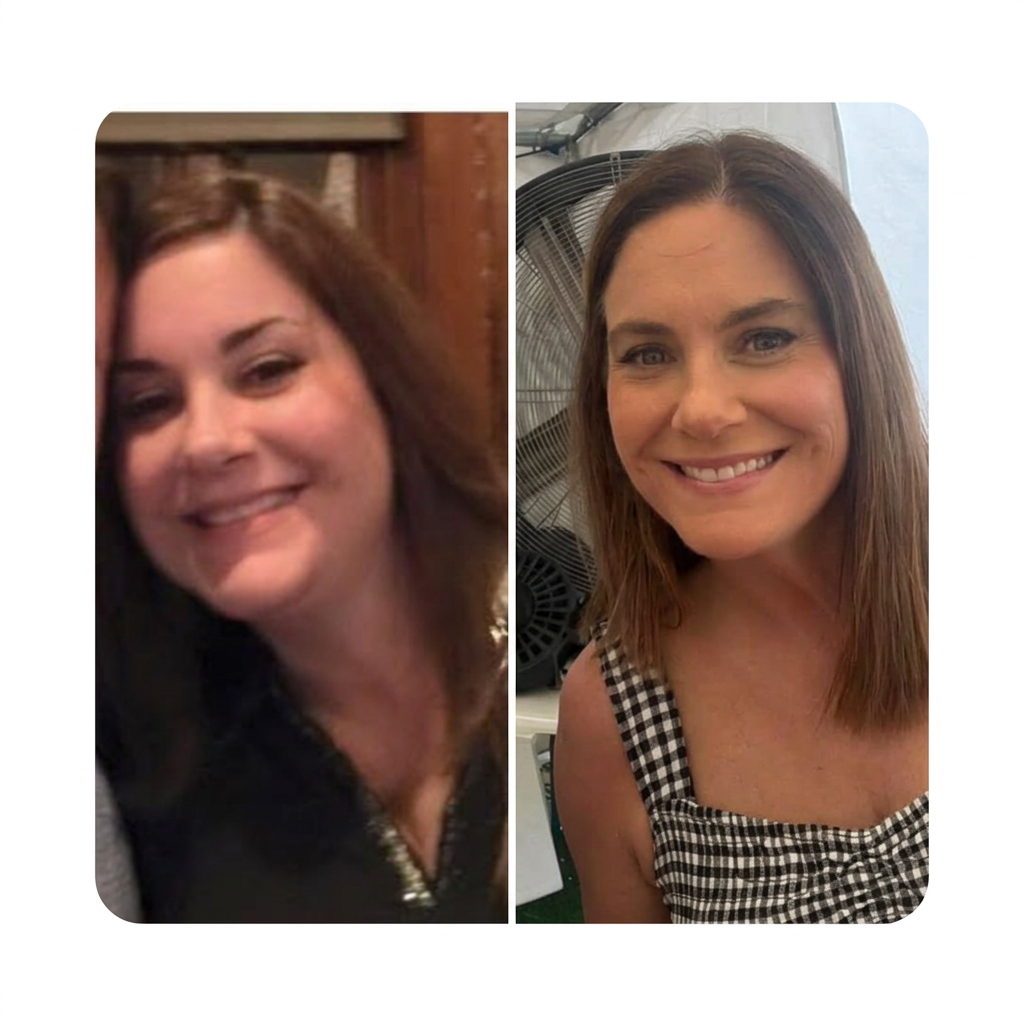 Lauri R. before and after transformation
